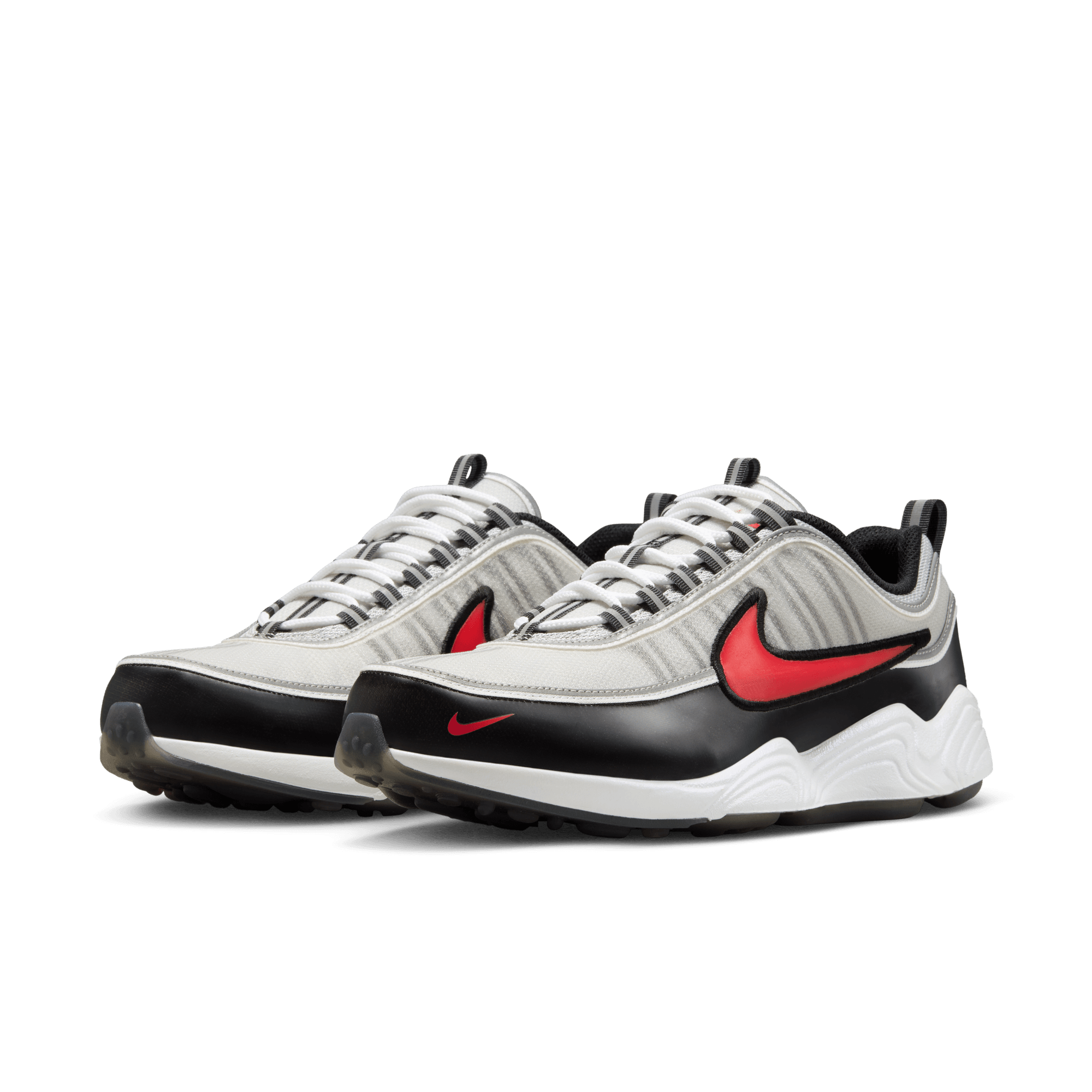 Nike Air Zoom Spiridon SP Metallic Silver Running Shoes - Lightweight & Comfortable for Men's Athletic Training, Jogging, and Gym Workouts