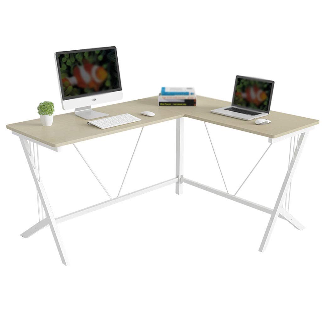 Modern Minimalist Laptop Desk - Adjustable Home Office Computer Desk for Small Spaces, Corner Workstation with Ergonomic Design | Perfect for Remote Work, Study, Gaming & Bedroom Workspace