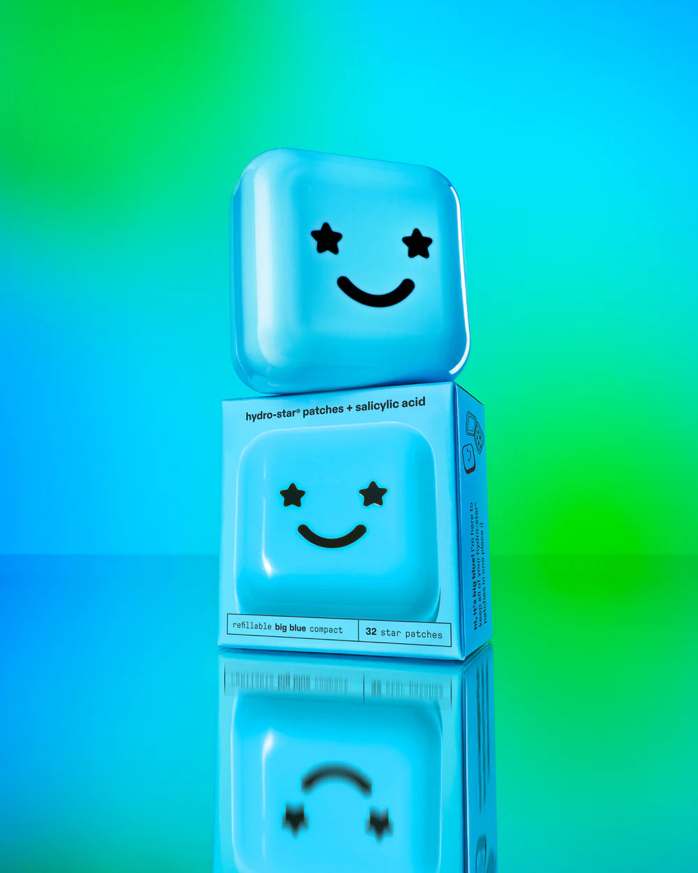 Starface Hydro Stars Blue Acne Patches - Fast-Acting Pimple Stickers for Clear Skin | Perfect for Overnight Spot Treatment & On-the-Go Care