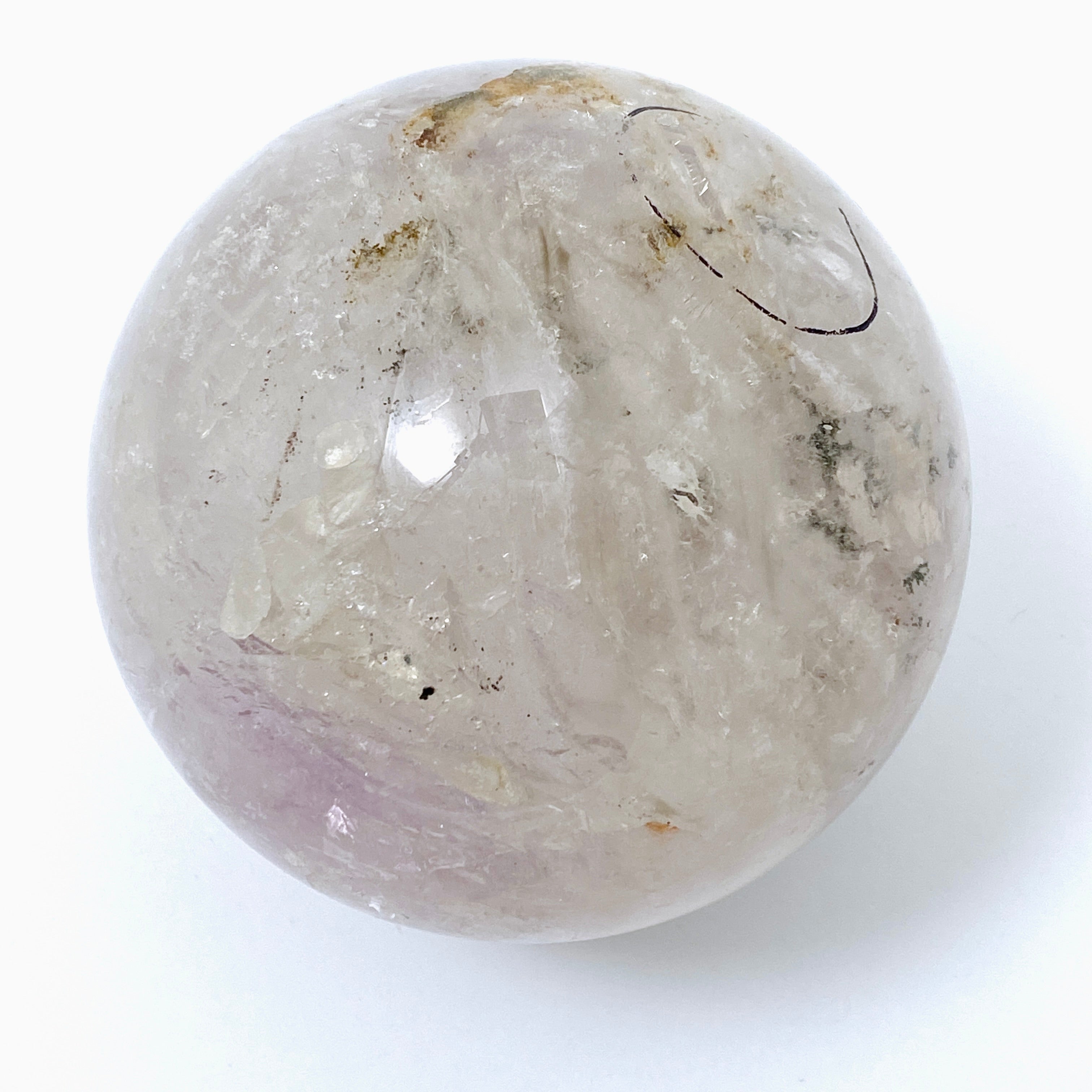 Enhydro Quartz Sphere EQS 02 - Natural Crystal Healing Stone for Meditation, Energy Work & Home Decor