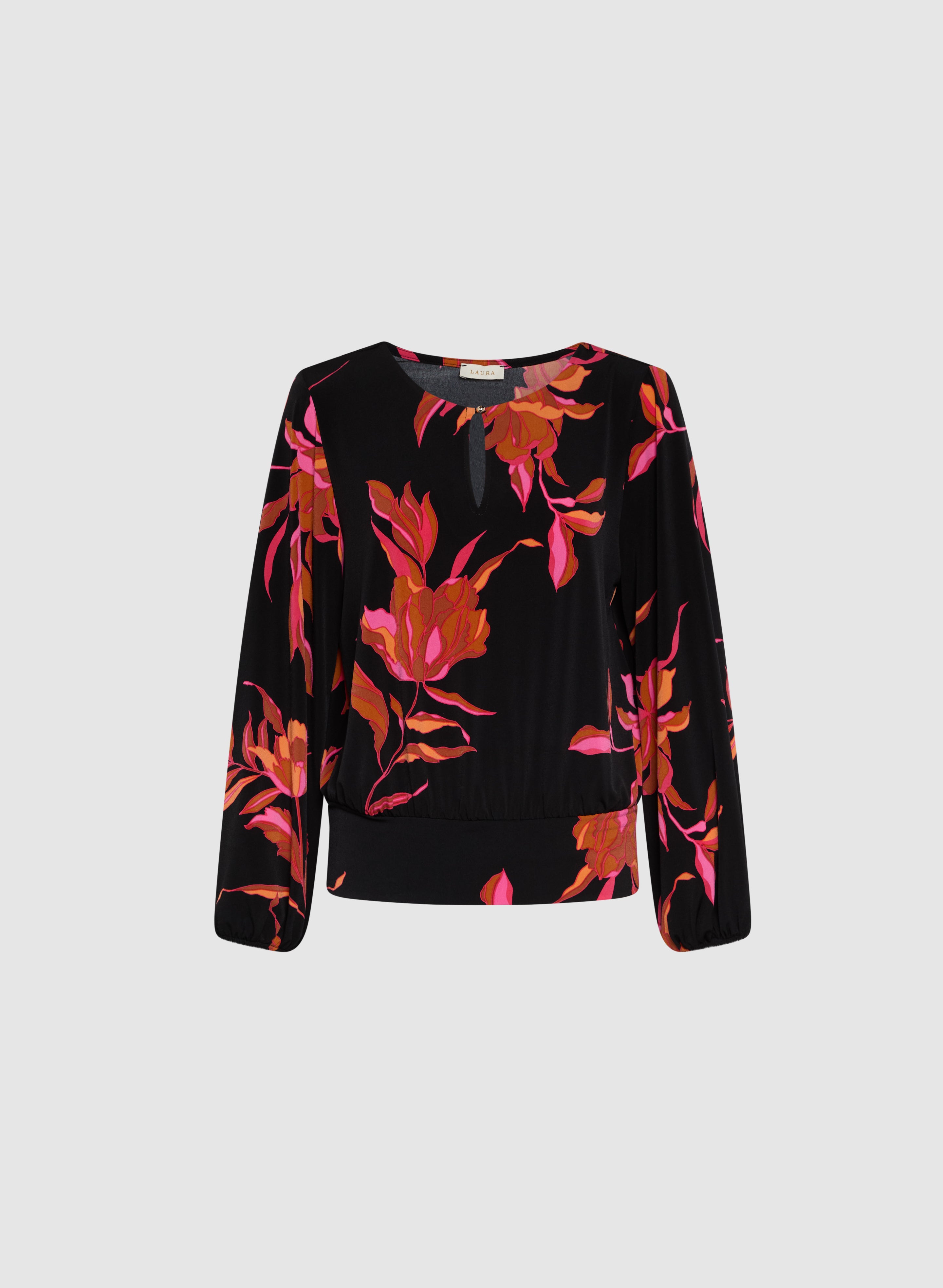 Floral Print Women's Blouse - Elegant Flowy Tops for Spring & Summer | Perfect for Casual Outings, Office Wear & Date Nights