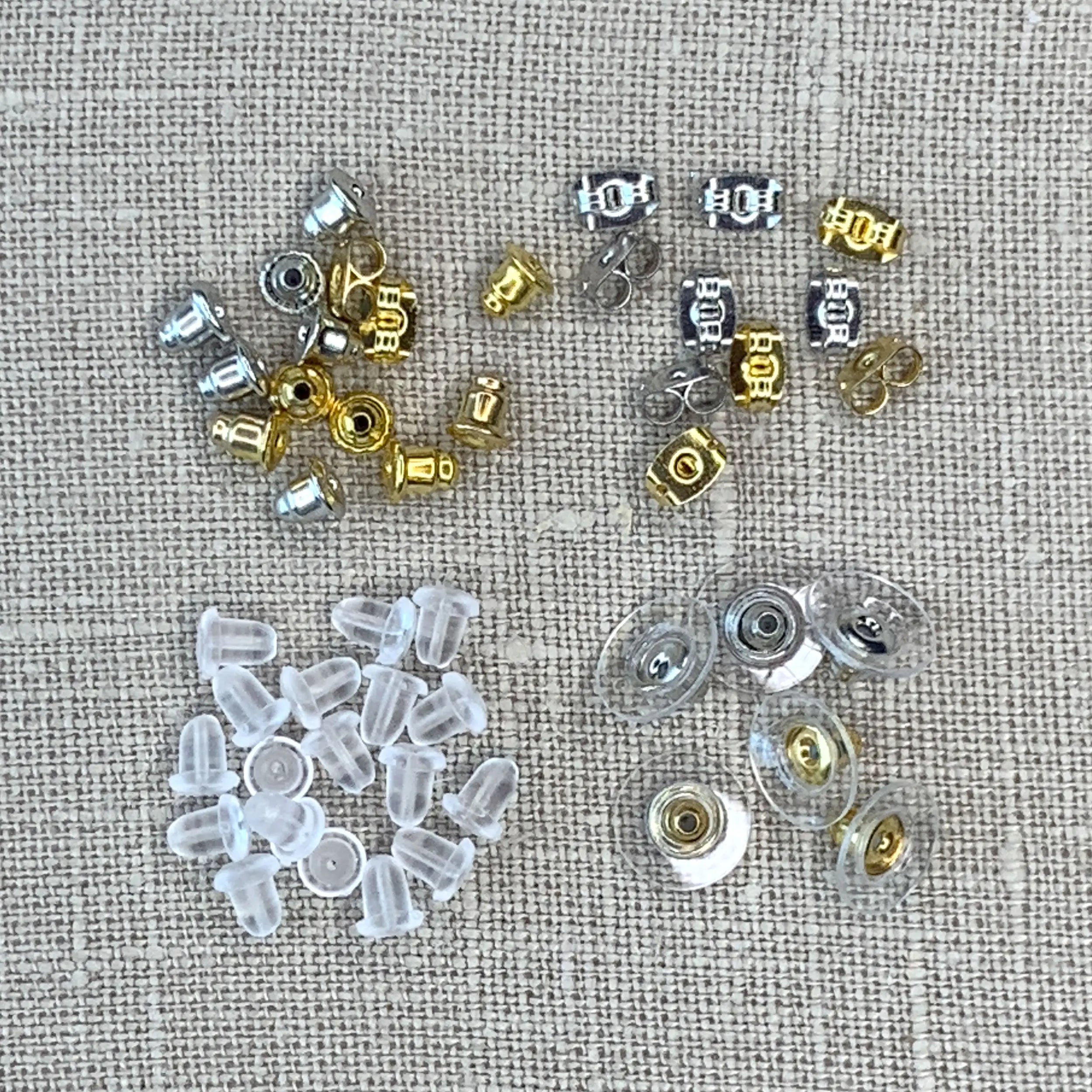 JMBM Assorted Earring Backs (48 Pieces/Pack) - Secure Earring Backs for Studs, Hoops & Dangle Earrings - Perfect for Jewelry Making, Gifts & Everyday Wear