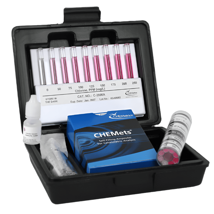 Accurate Chlorine Test Kit for Pools & Spas - Measure Free & Total Chlorine Levels | Ideal for Swimming Pool, Hot Tub & Water Maintenance