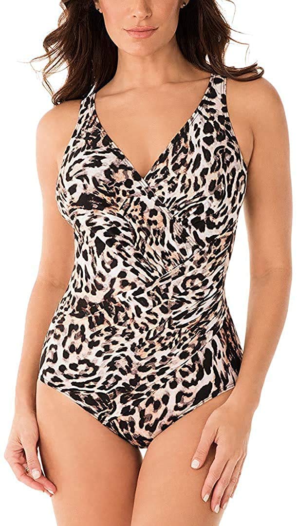 Miraclesuits Sublime Feline Oceanus Slimming One-Piece Swimsuit for Women - Tummy Control & Body Shaping Bathing Suit - Perfect for Beach Vacations, Pool Parties & Summer Getaways