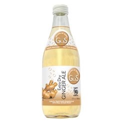 GUS Soda Extra Dry Ginger Ale - 12 Oz Cans (12 Pack) - Refreshing & Crisp Ginger Beer for Cocktails, Mocktails & Digestive Aid - Perfect for Parties, BBQ & Relaxation