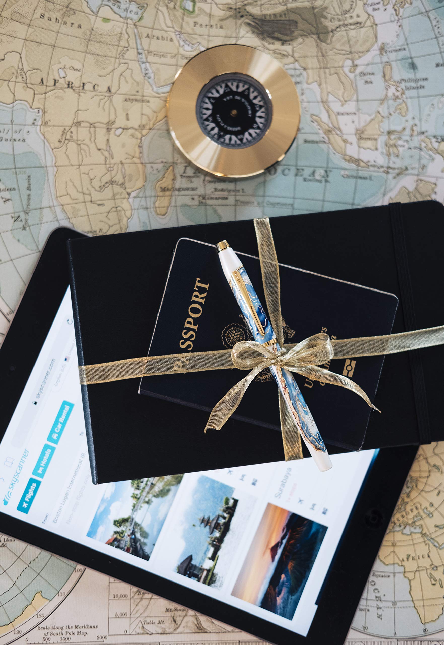 Premium Refillable Fountain Pen with Medium Nib - Cross Wanderlust Malta Collection - Elegant Writing Instrument for Journaling, Calligraphy & Gift Giving