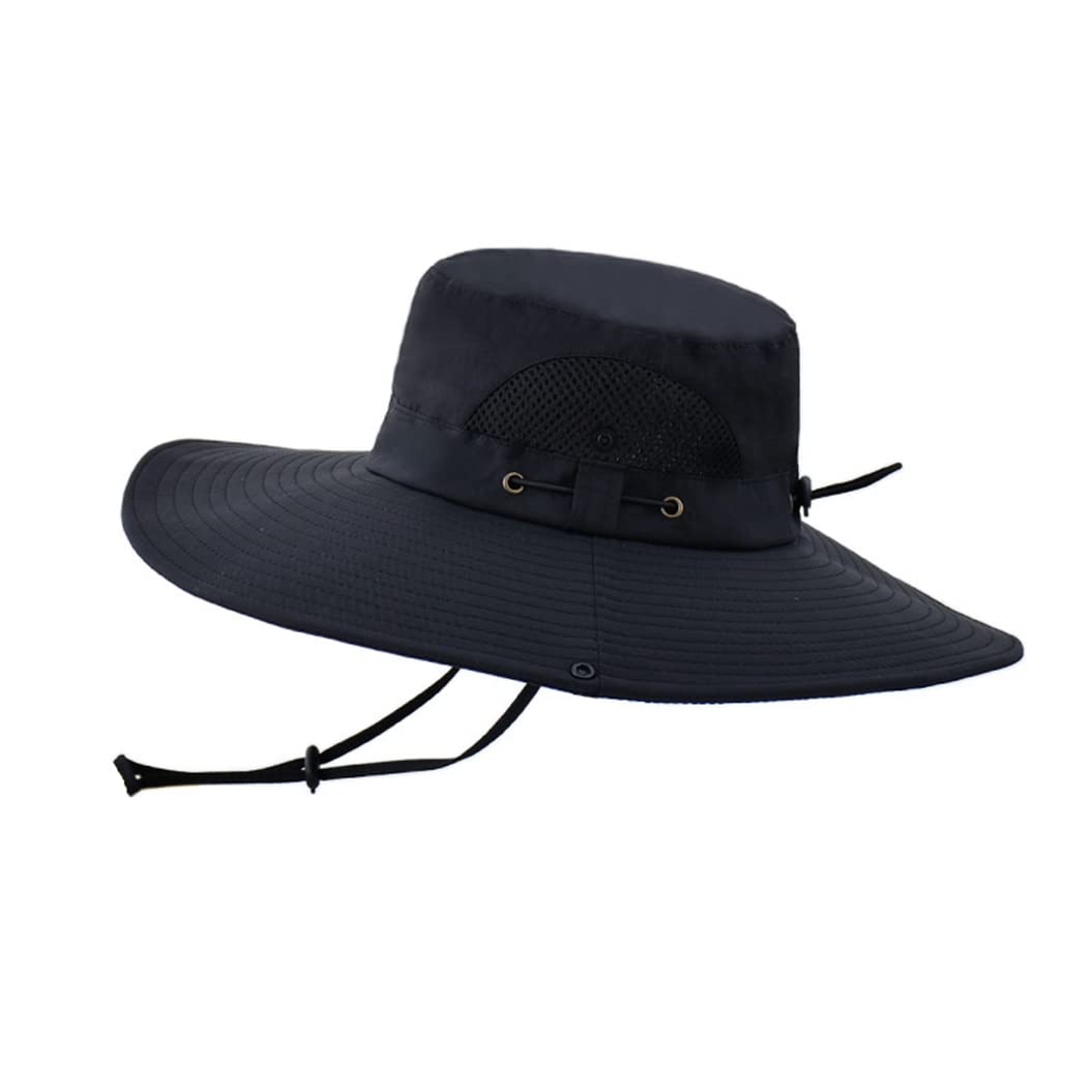 Summer Sun Protection Bucket Hat for Men & Women - Wide Brim Outdoor Sun Hat with Breathable Mesh Design - Perfect for Fishing, Hiking, Beach & Outdoor Activities