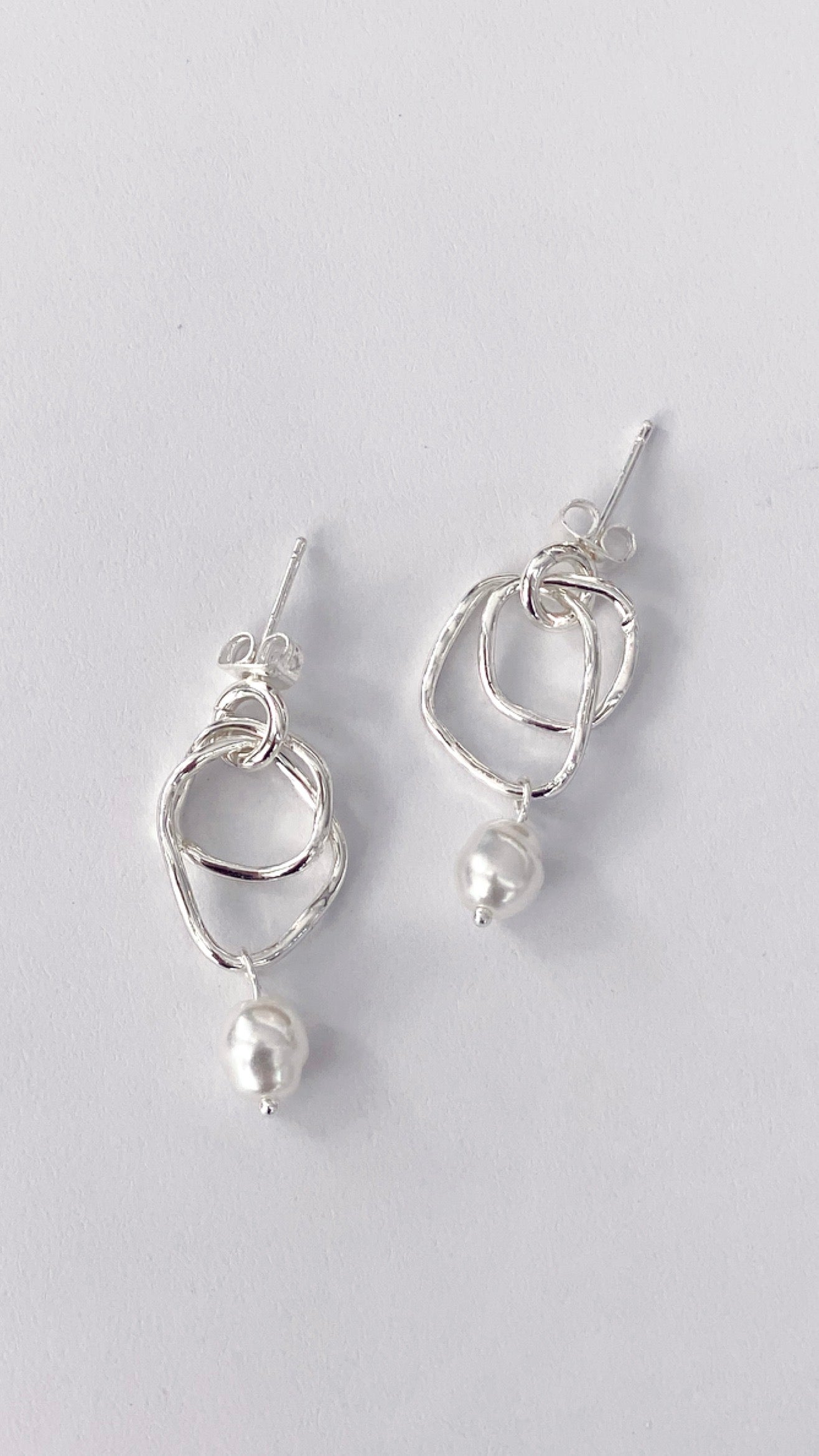 Jaymee Sterling Silver Earrings for Women - Elegant Dangle Hoop Earrings for Everyday Wear & Special Occasions