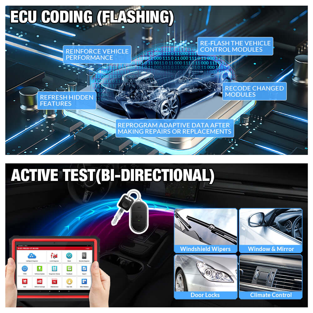 LAUNCH X431 PRO3S+ (v2.0) HDIII 12V/24V OBD2 Scanner - Professional Automotive Diagnostic Tool for Car, Truck & SUV - Perfect for Mechanics & DIY Car Repair