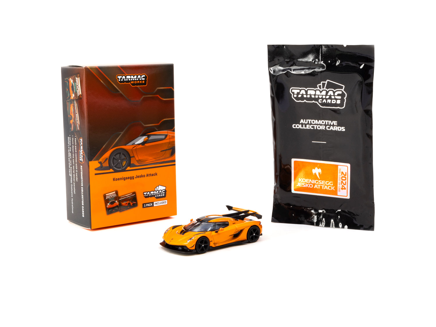 Tarmac Works 1/64 Scale Koenigsegg Jesko Attack Orange Diecast Model Car - China Special Edition Collectible - Perfect for Display & Racing Enthusiasts