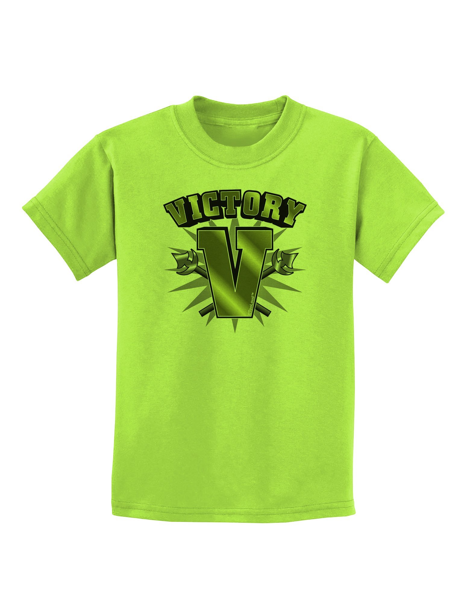 TooLoud Victory V Kids T-Shirt - Comfortable Cotton Tee for Boys & Girls - Perfect for School, Playdates & Family Outings