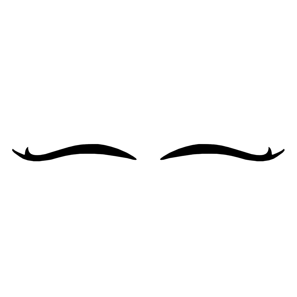 Comet Busters Matte Black Eyeliner Stickers (EYE089) - Waterproof Eyeliner Tattoo Stickers for Long-Lasting Eye Makeup - Perfect for Parties, Halloween, and Cosplay
