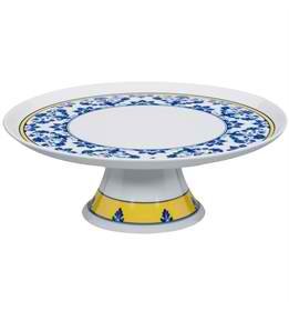 Vista Alegre Castelo Branco Elegant Footed Cake Plate - Premium Porcelain Dessert Stand for Wedding, Birthday, and Afternoon Tea Parties - Perfect for Displaying Cakes, Pastries, and Treats