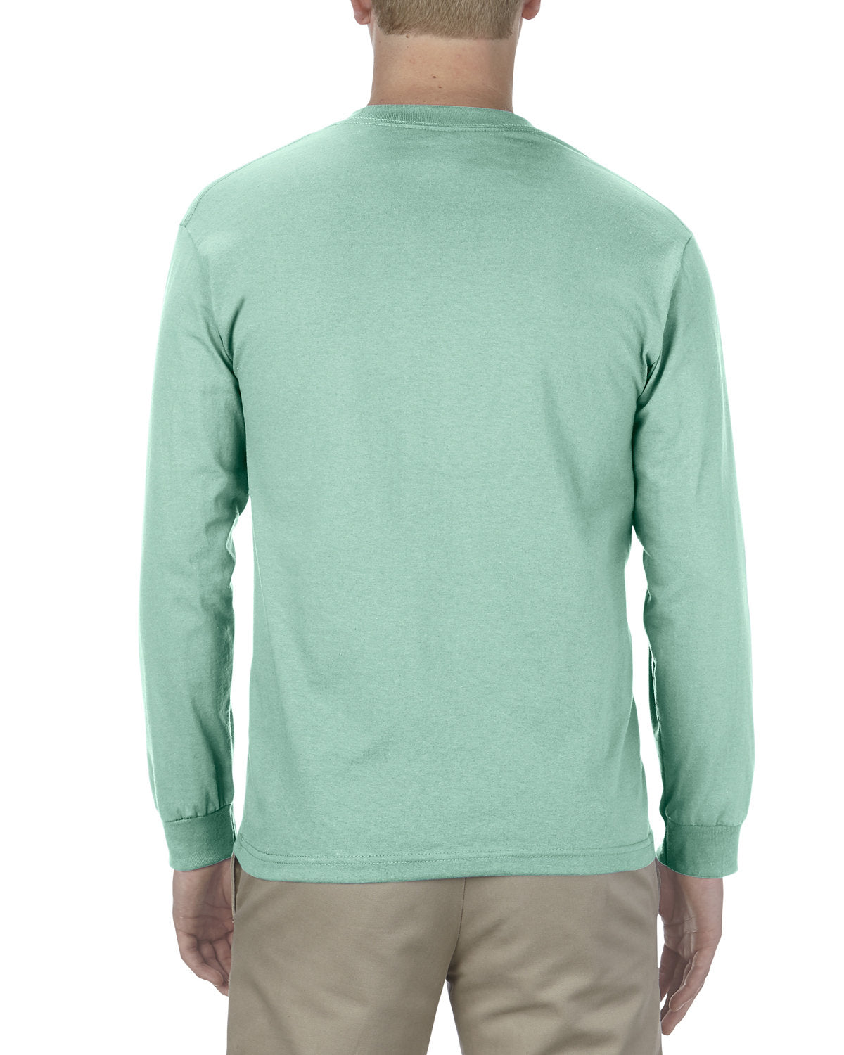 Alstyle AL1304 Men's & Women's 6.0 oz 100% Cotton Long Sleeve T-Shirt - Soft Comfort Fit Crewneck Casual Tee for Everyday Wear, Work & Layering