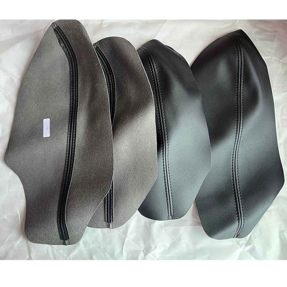 2022 Honda Civic 11th Gen Car Door Armrest Cover - PU Leather Protective Trim Panel Sleeve (8pcs, Black) | Interior Accessories for Car Protection & Style Enhancement | Perfect for Daily Commuting & Road Trips