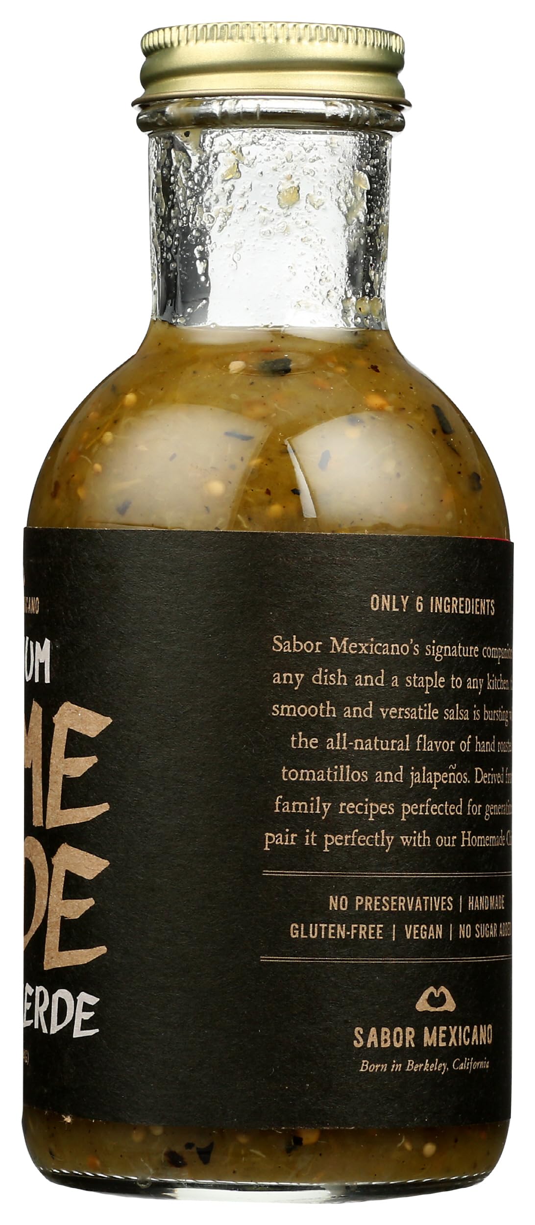 Authentic Mexican Salsa Verde - Homemade Style, 13.2 oz Jar - Perfect for Tacos, Nachos & Mexican Dishes - Gluten-Free & Vegan-Friendly