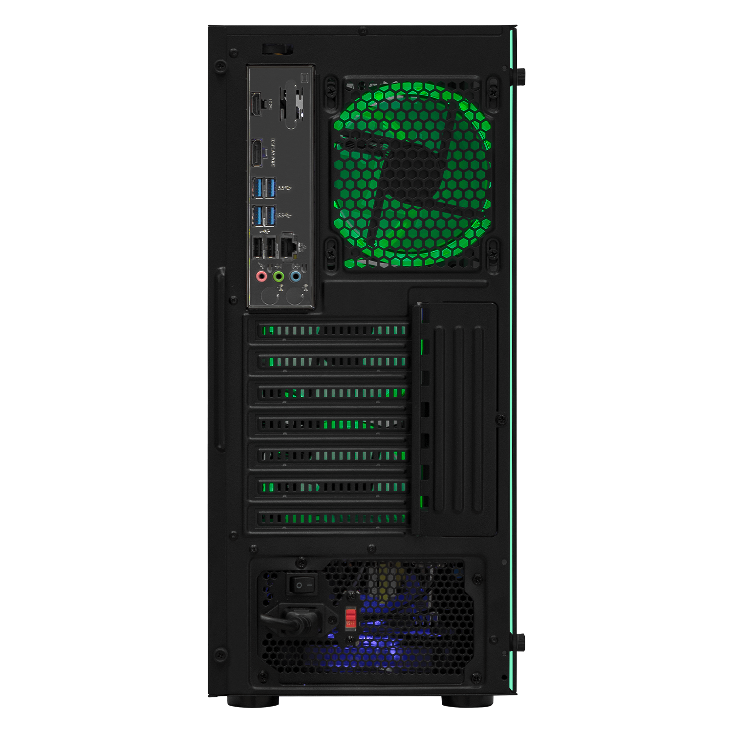 Xtreme PC Gaming Desktop - AMD Radeon Vega Renoir Ryzen 5 5600G, 16GB RAM, 120GB SSD + 2TB HDD, WiFi, Black Mesh Case - Perfect for 4K Gaming, Streaming & Content Creation