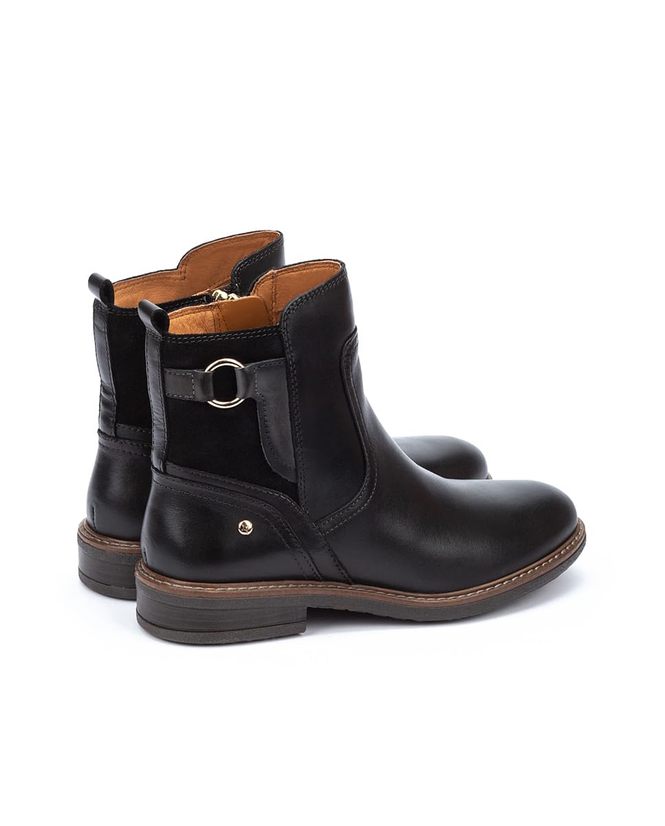 PIKOLINOS Women's Leather Flat Ankle Boots - Aldaya Style Comfortable Casual Shoes for Walking, Work & Everyday Wear