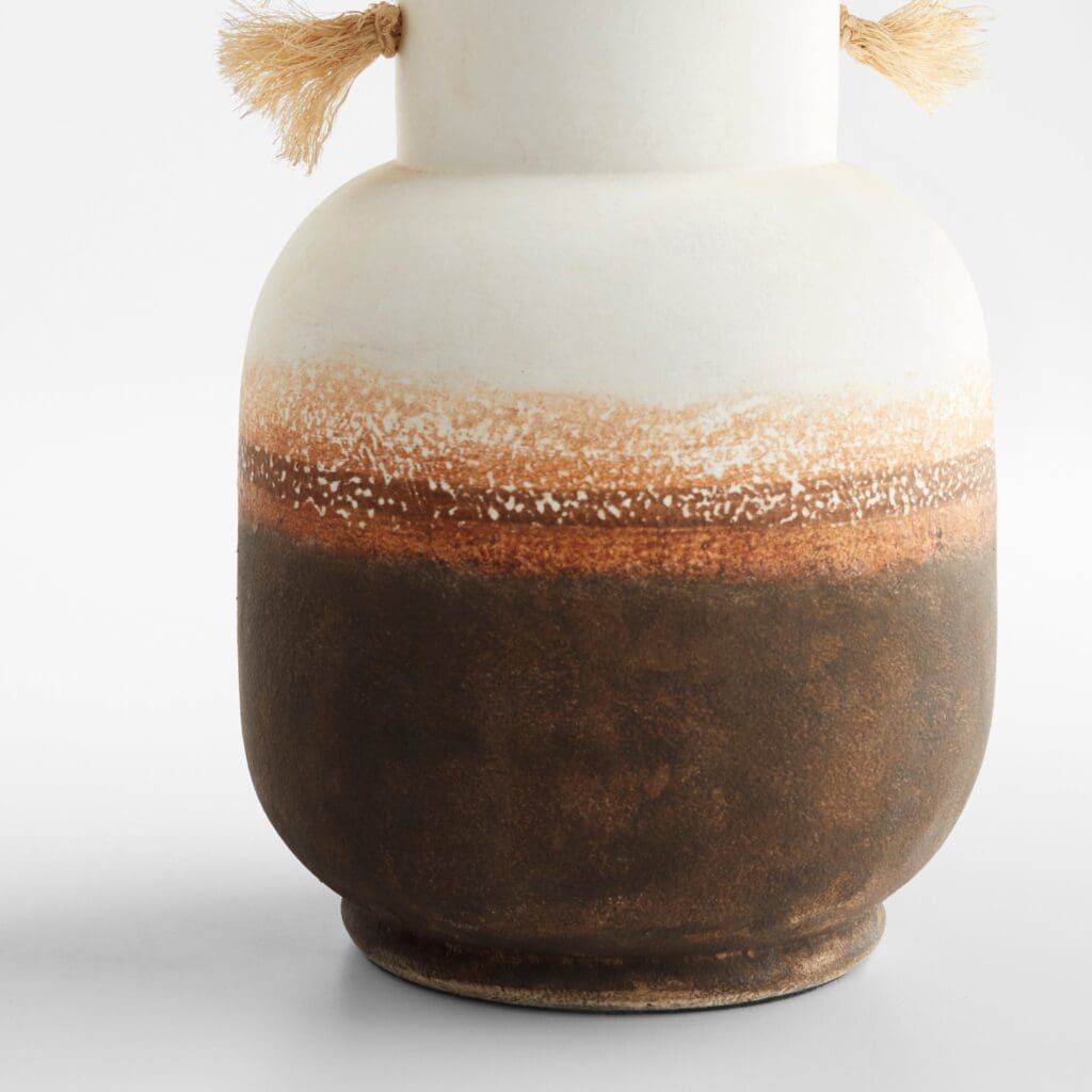 Cyan Design 11547 Margaret Vase - Small Ombre & Jute Decorative Vase for Home, Office, Wedding Centerpiece & Boho Decor