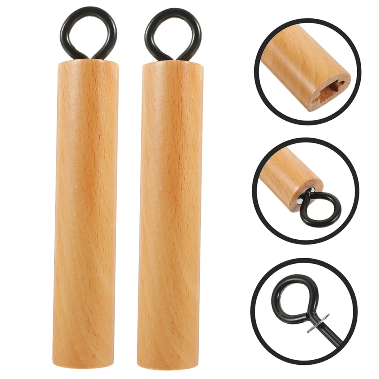Heat-Resistant Cast Iron Wok Handle Replacement - Anti-Scald Cooking Pan Handle Insert Accessory - Perfect for Stovetop Cooking, Stir-Frying & Professional Kitchen Use