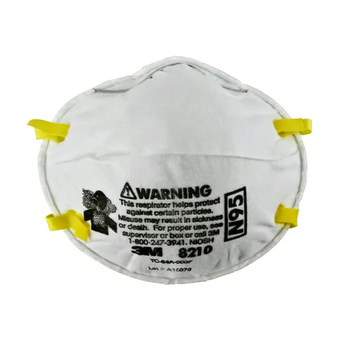 3M N95 Disposable Respirators - Advanced Filter (8 Boxes, 20 Masks/Box) for Construction & Healthcare