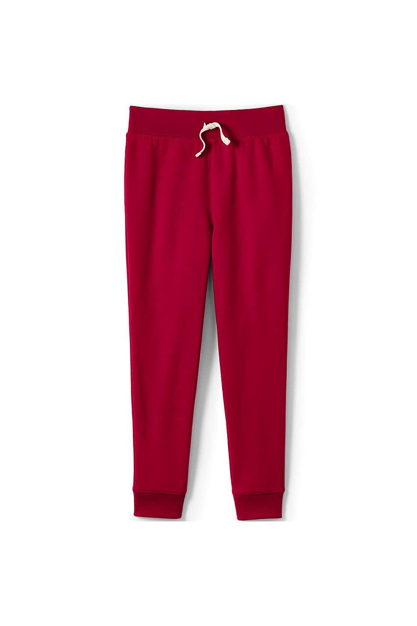 Lands' End Kids' School Uniform Jogger Sweatpants - Comfortable & Durable for School, Play & Everyday Wear