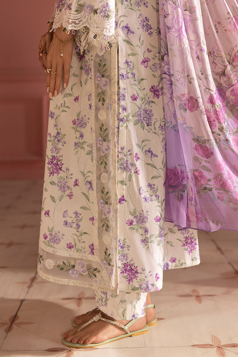 LILAC BLOOM 3-Piece Printed Lawn Suit Set - Floral Design Women's Casual Outfit for Summer, Parties & Special Occasions