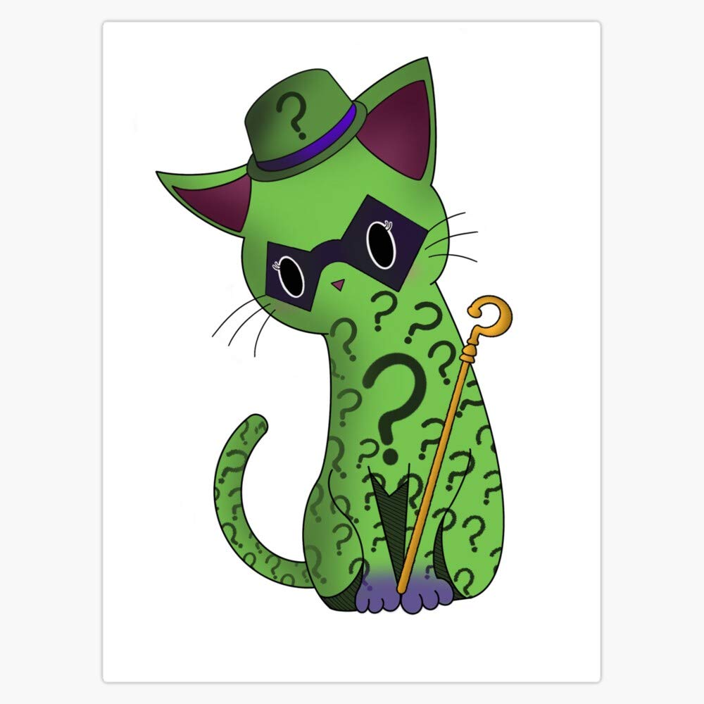 Leyland Designs Cat-Riddler Outdoor Vinyl Sticker Decal - Durable 5