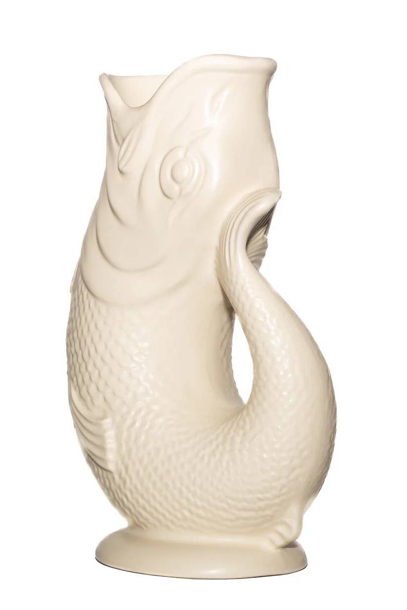 Whimsical Matt Sand Gluggle Jug - Unique Ceramic Decorative Pitcher for Home & Kitchen | Perfect for Serving Drinks, Party Decor, and Gift Giving