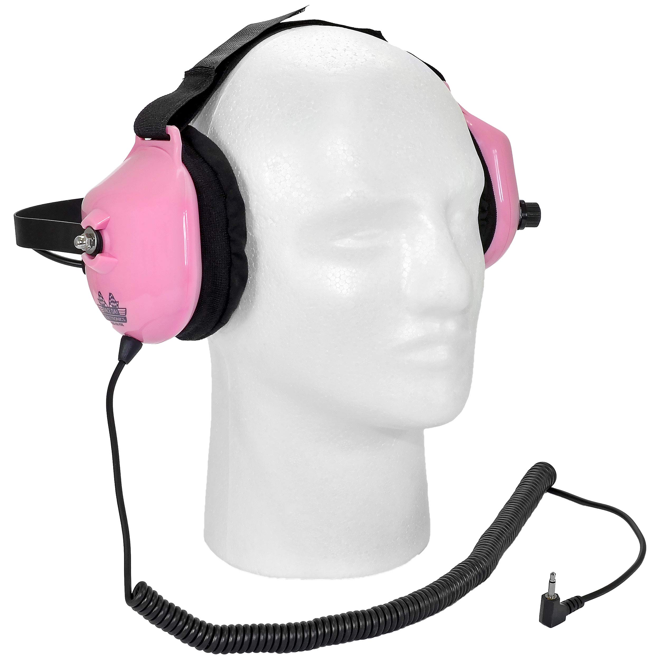 Noise-Reducing Race Scanner Headphones - Pink Wireless Earbuds for Motorsports, Aviation & Police Communications - RDE-058-PINK - Perfect for Racing Enthusiasts, Pilots & First Responders