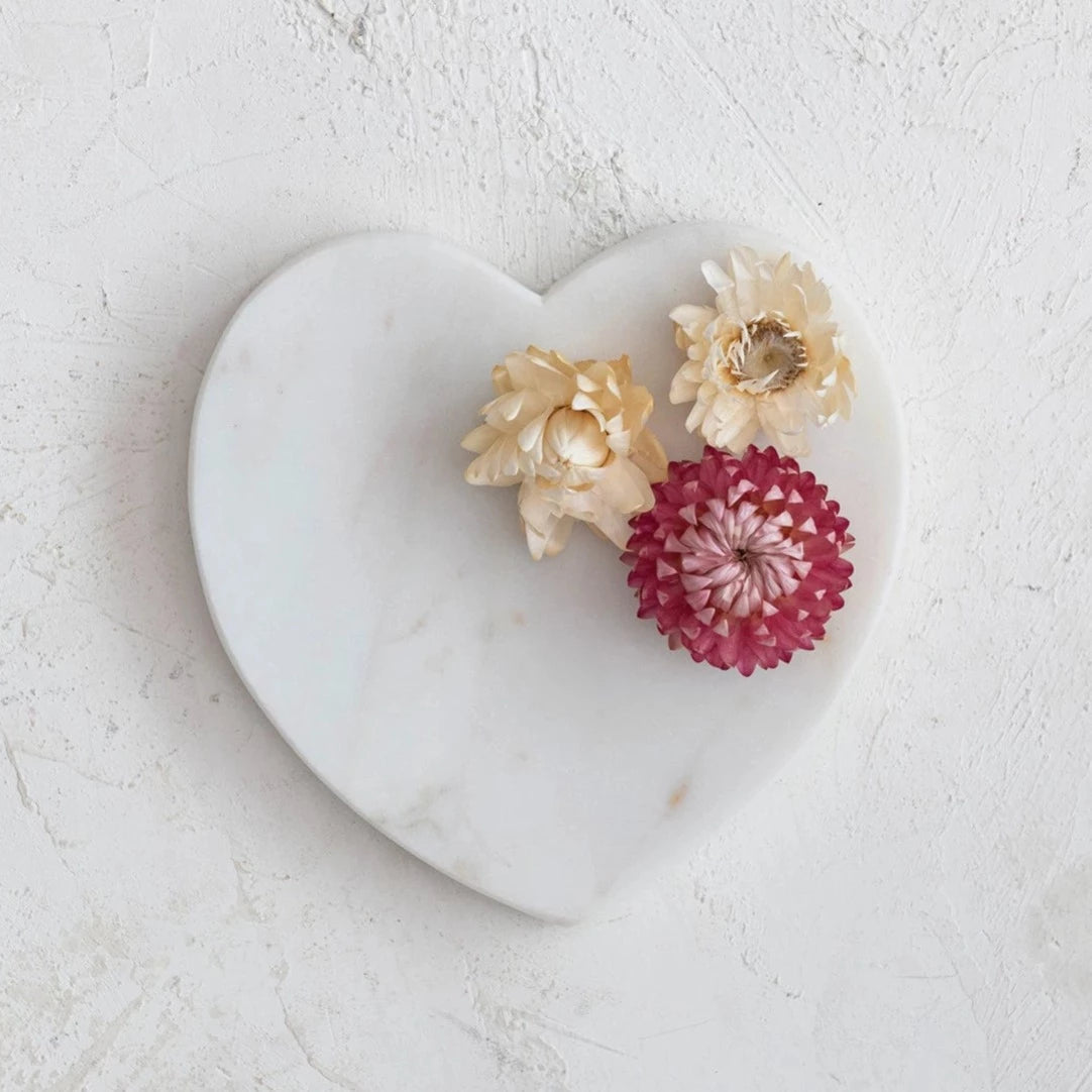 Elegant Marble Heart Dish - Perfect for Jewelry, Candles & Wedding Favors - Handcrafted Home Decor Gift for Her