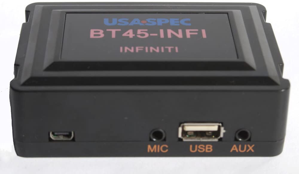 BT45-INFI Bluetooth Car Kit for Infiniti & Nissan (2003-2012 Models) - Wireless Phone Calls, Music Streaming & AUX Input - Black Compact Design - Perfect for Hands-Free Driving & Road Trips