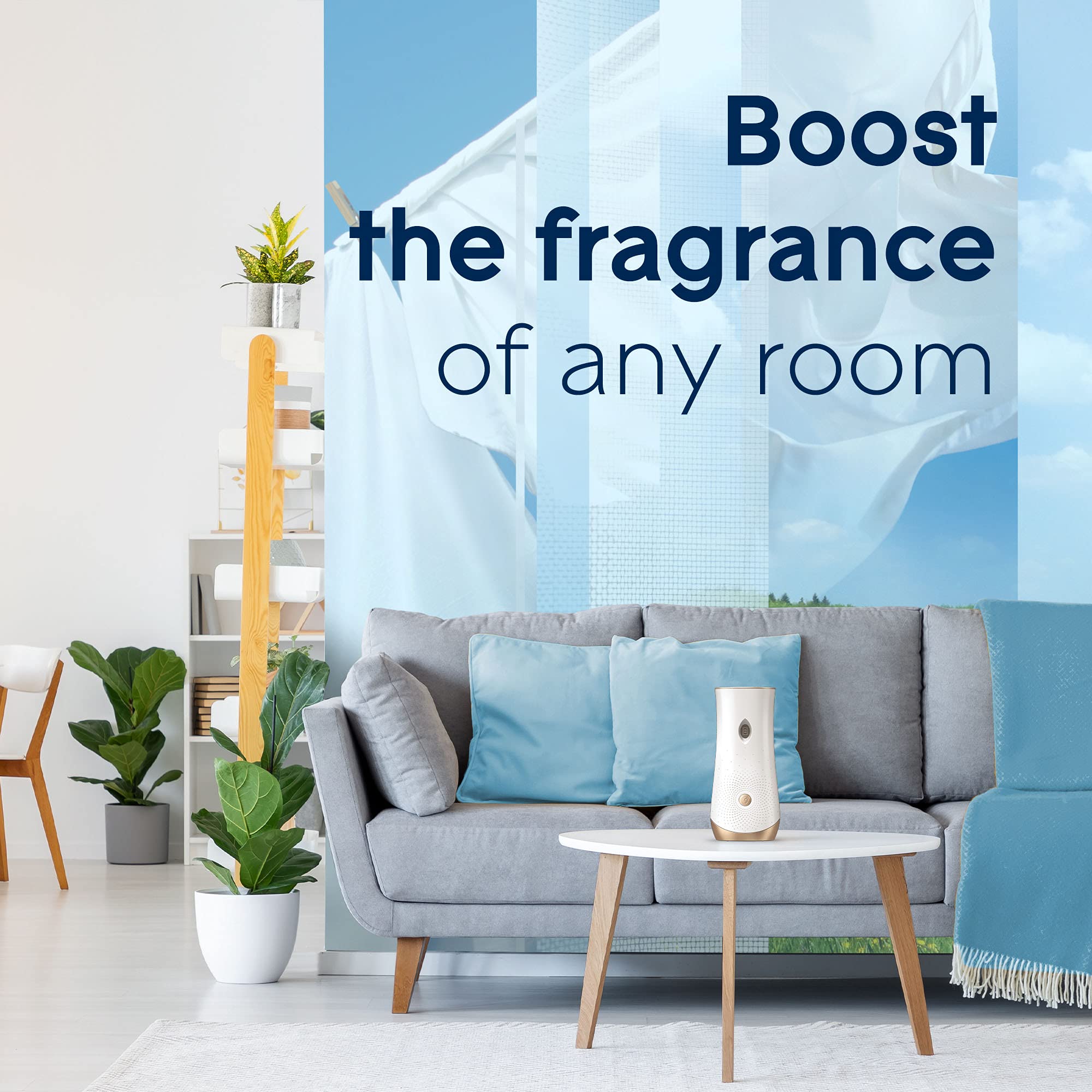 Glade Automatic Spray Refill & Holder Kit - 6.2 Oz Air Freshener for Home, Bathroom & Office - Clean Linen Scent - 2 Pack - Eliminate Odors & Freshen Air in Living Rooms, Bedrooms & Small Spaces