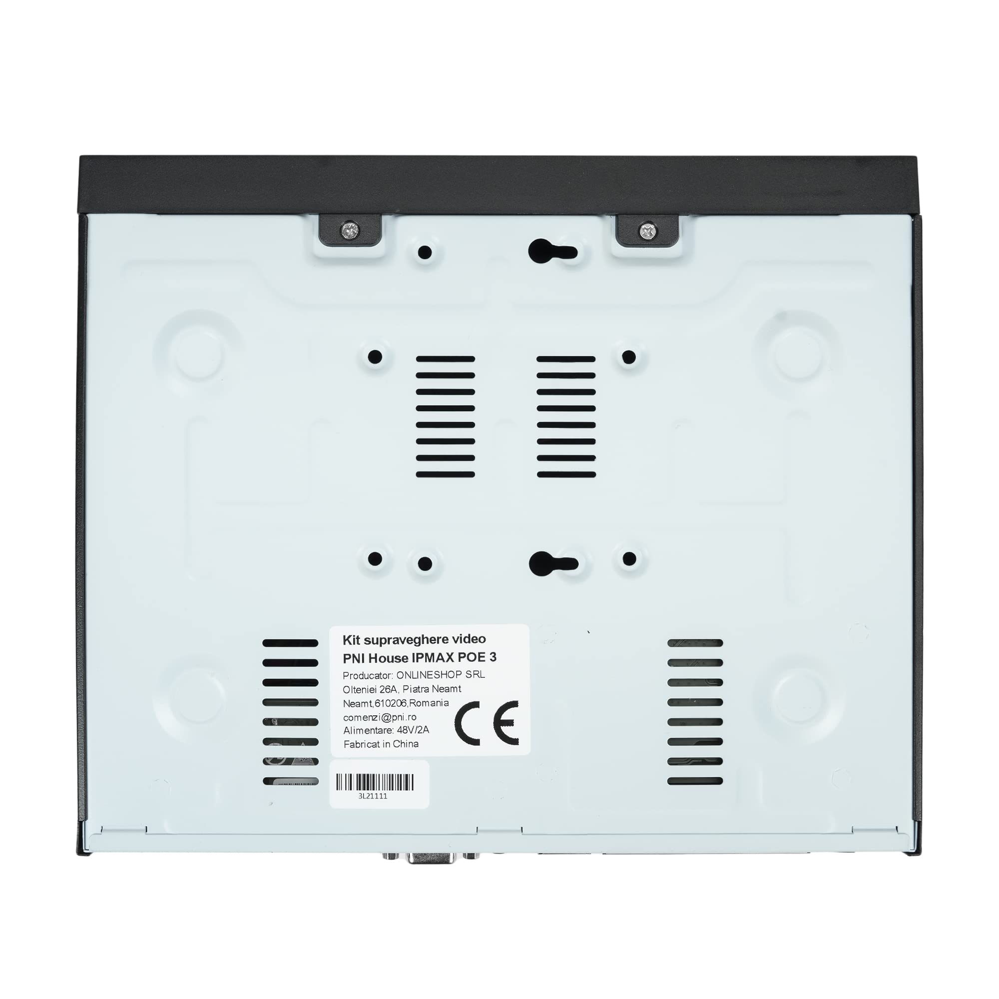 PNI House IPMAX POE 3 Video Surveillance Kit - 4 Channel NVR with 4x 3MP IP Cameras, Outdoor Security System, Power Over Ethernet (PoE) - Ideal for Home & Business Security Monitoring