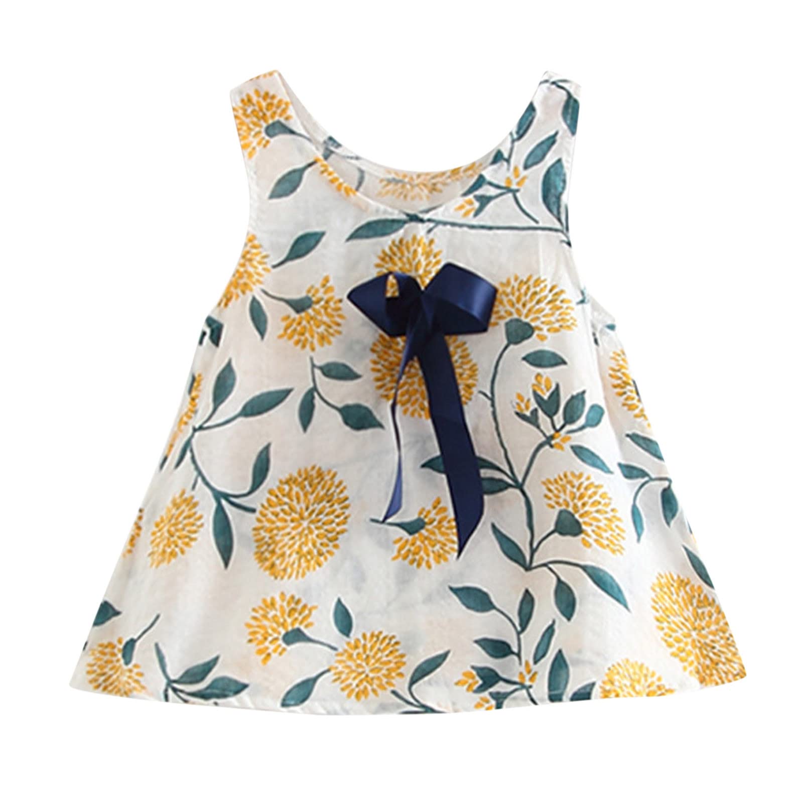 Toddler Girls Floral Princess Dress - Sleeveless Summer Baby Dress Shirt Size 10 - Perfect for Birthday Parties, Photo Shoots & Casual Outings