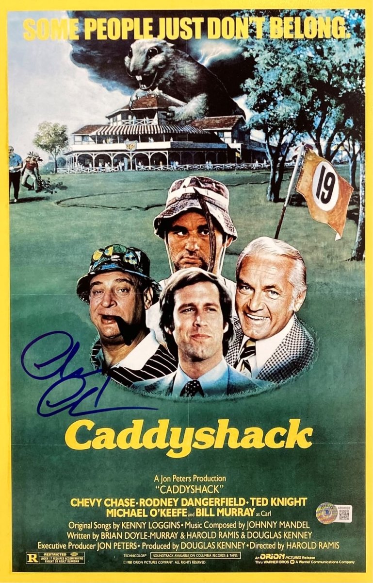 Chevy Chase Autographed 11x17 Caddyshack Movie Poster Photo - Limited Edition Collectible - Perfect for Film Memorabilia Fans & Home Theater Decor
