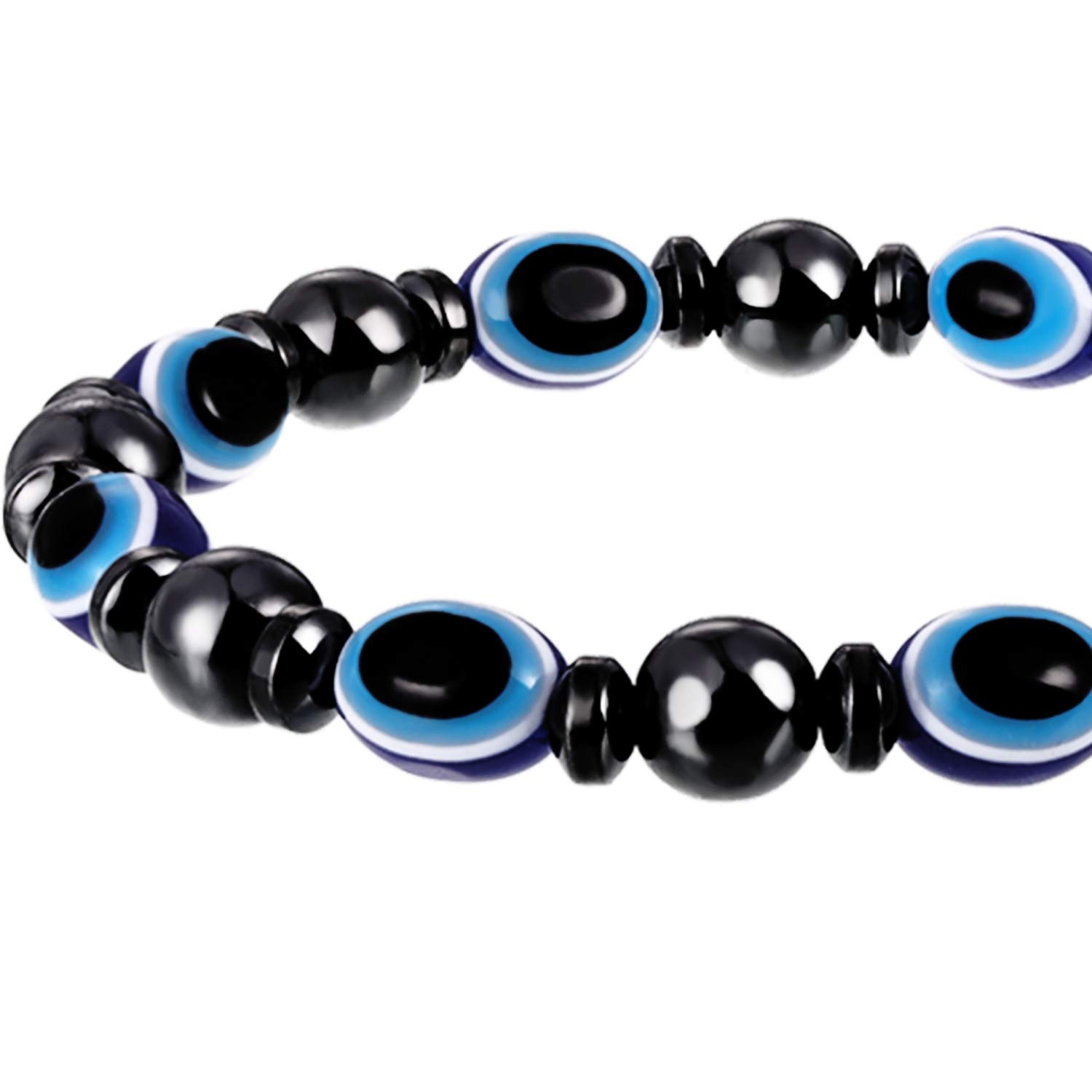 Hicarer 10-Pack Magnetic Hematite Bracelets for Men & Women - Natural Stone Beaded Bracelet Set with 10 Stylish Designs | Pain Relief, Stress Relief & Energy Balancing Jewelry for Daily Wear & Gifting