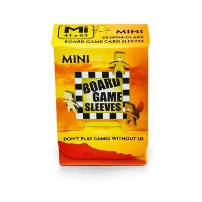 2 Packs Arcane Tinmen Non-Glare Board Game Card Sleeves - 50 Count Mini Size (100 Total) - Perfect for MTG, Pokemon & Yu-Gi-Oh Cards - Protect & Organize Your Trading Card Collection