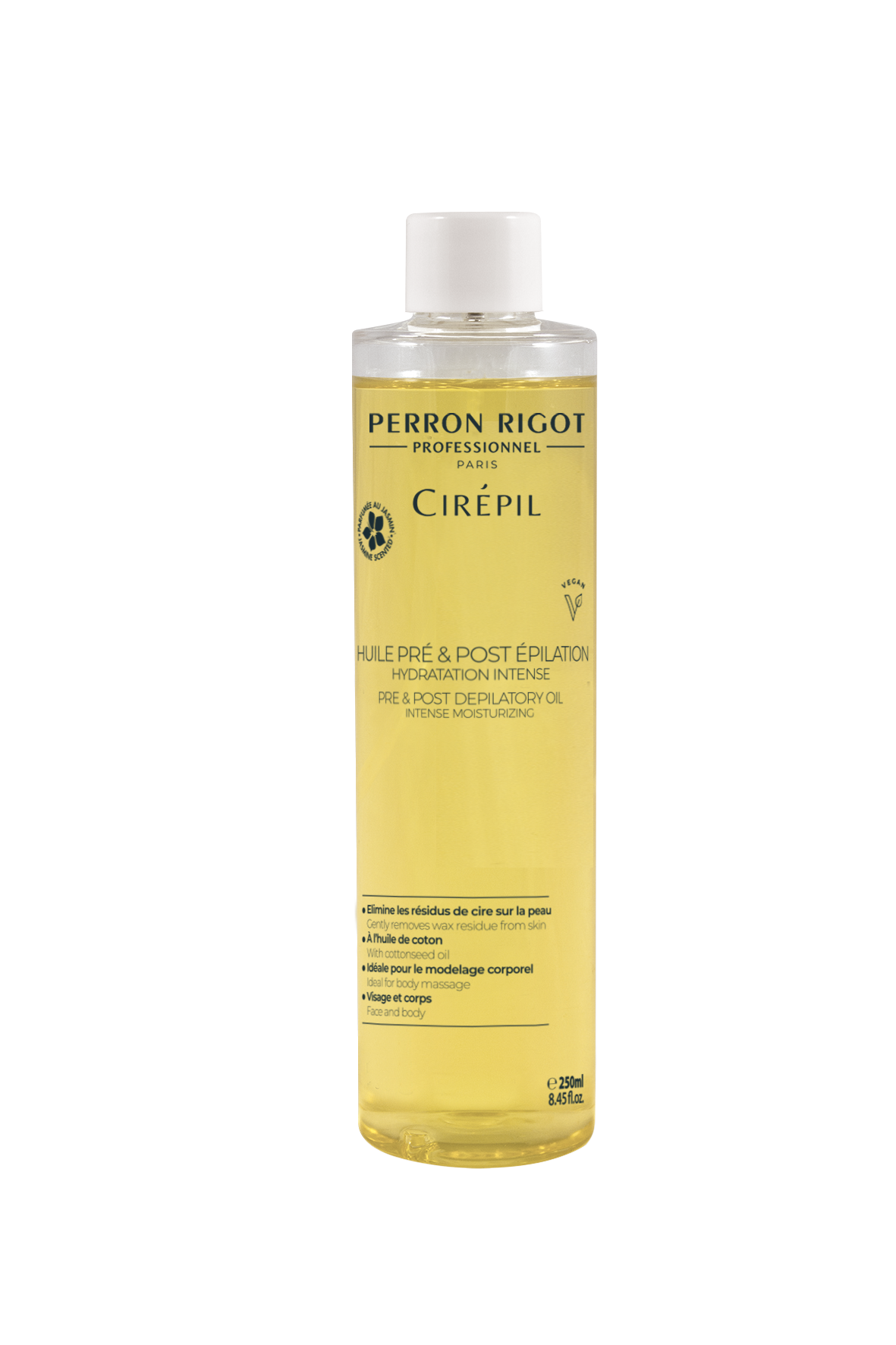 Cirepil Jasmine Pre & Post Depilatory Oil - Soothing Hair Removal Treatment for Smooth Skin - Ideal for Waxing, Shaving & Laser Hair Removal Aftercare