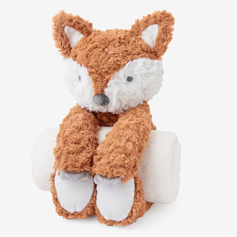 Swirl Fox Plush Toy - Soft Huggable Stuffed Animal for Kids, Perfect for Bedtime Cuddles, Comfort & Sleep Aid - Ideal Gift for Boys & Girls