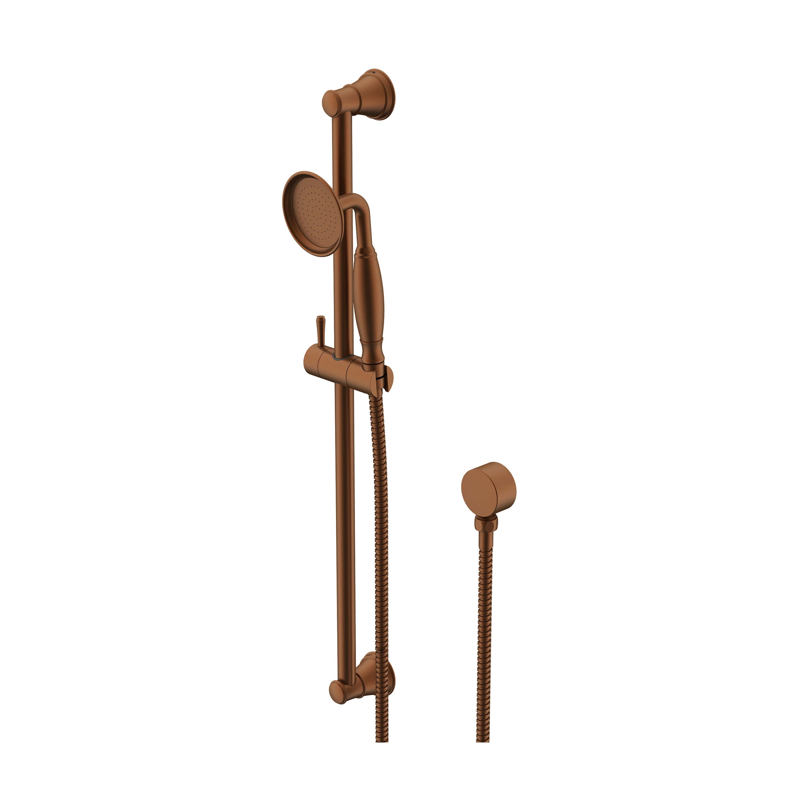 ADP Eternal Handshower with Adjustable Slide Rail in Brushed Copper Finish - Perfect for Bathroom, Spa, and Luxury Shower Experience