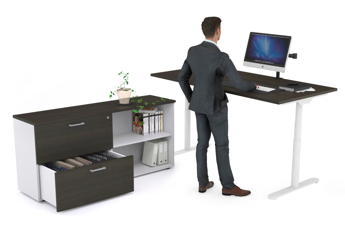 Flexi Premium Height Adjustable Standing Desk - 1800L x 700W Electric Sit Stand Workstation for Home Office, Gaming & Study - Ergonomic Executive Desk for Productivity & Comfort