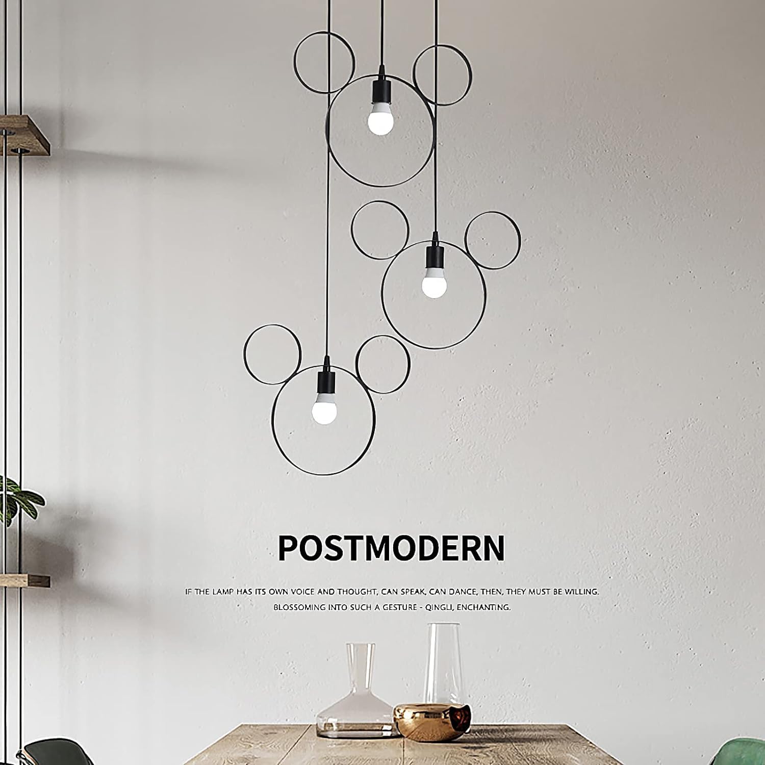 Cartoon Mouse Pendant Light - Cute Iron Chandelier for Kids Bedroom & Kitchen Island Decor