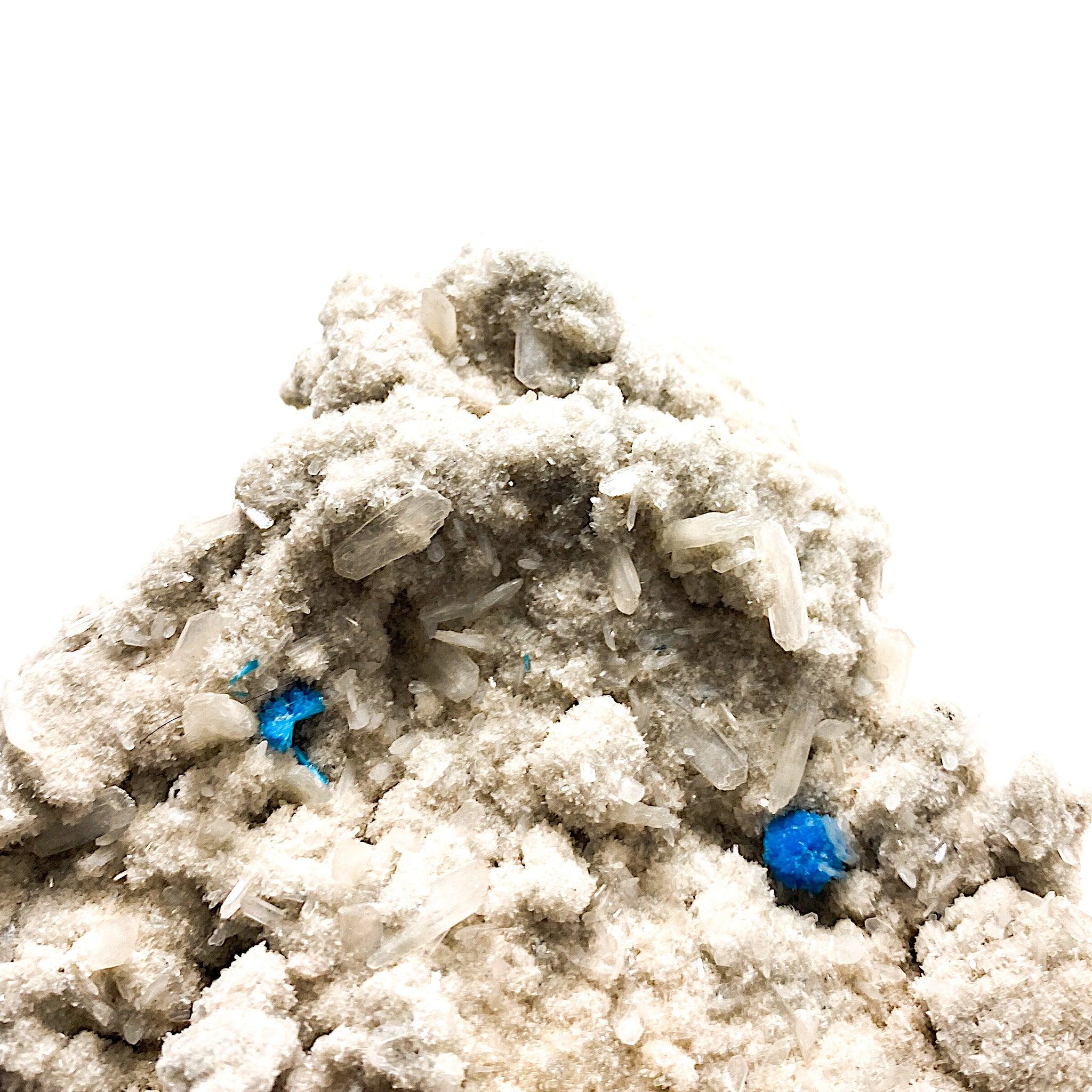 Natural Cavansite Raw Specimen CAV 01 - Rare Blue-Green Mineral Collection for Crystal Healing, Meditation & Home Decor
