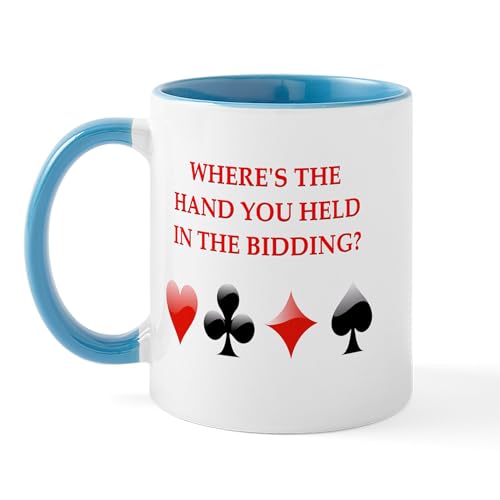 White/Blue Inside - Duplicate Bridge Gifts Mug