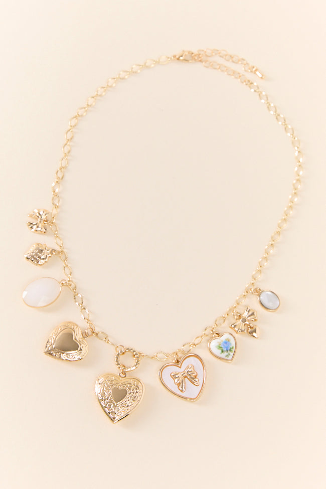 Anabelle 14K Gold Heart Charm Necklace for Women - Elegant Layering Jewelry Gift for Valentine's Day, Anniversary & Birthday (Perfect for Everyday Wear & Special Occasions)