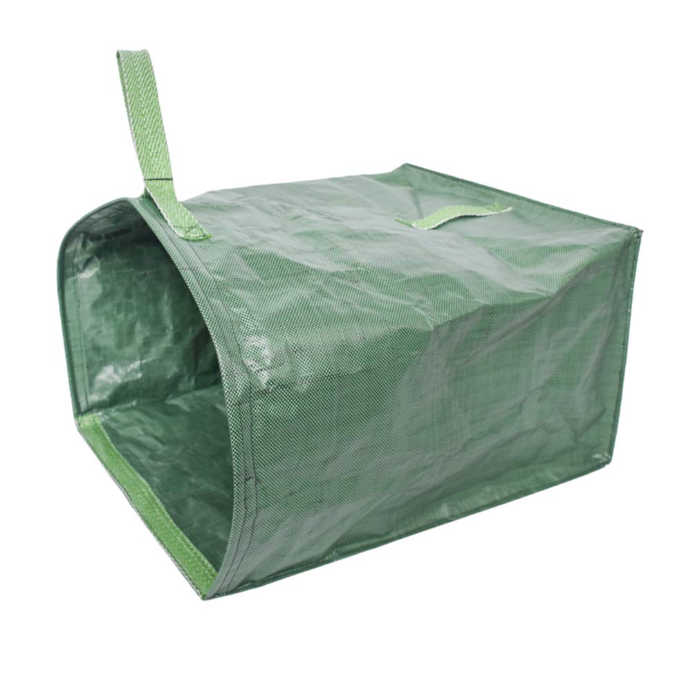 DOITOOL Large Capacity Trash Can - 30 Gallon Fallen Leaves Bag, Portable Gardening Waste Bag for Yard Cleanup, Planting, Composting - Durable Green Outdoor Trash Bucket (Great for Lawn Care, Garden Maintenance & Autumn Leaf Collection)