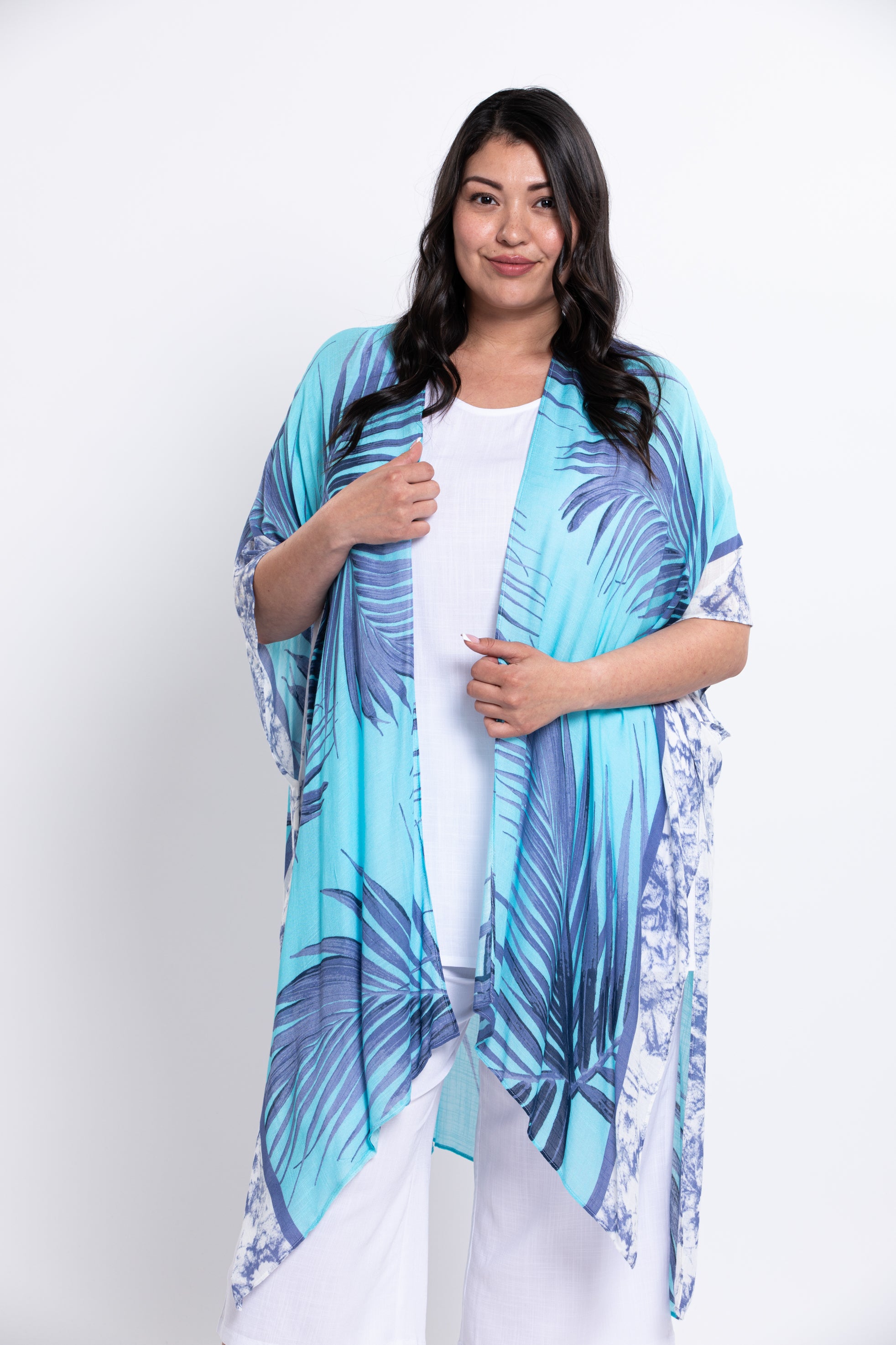 Darcy #47 - Stylish Palm Leaves Print Dress | Perfect for Beach Vacations, Summer Parties & Tropical Getaways