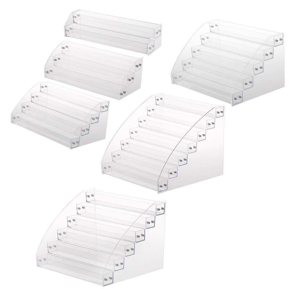 Acrylic Clear Nail Polish Organizer - 2-Tier Durable Nail Polish Holder & Makeup Storage Case | Perfect for Salon, Home Vanity & Travel Beauty Organization