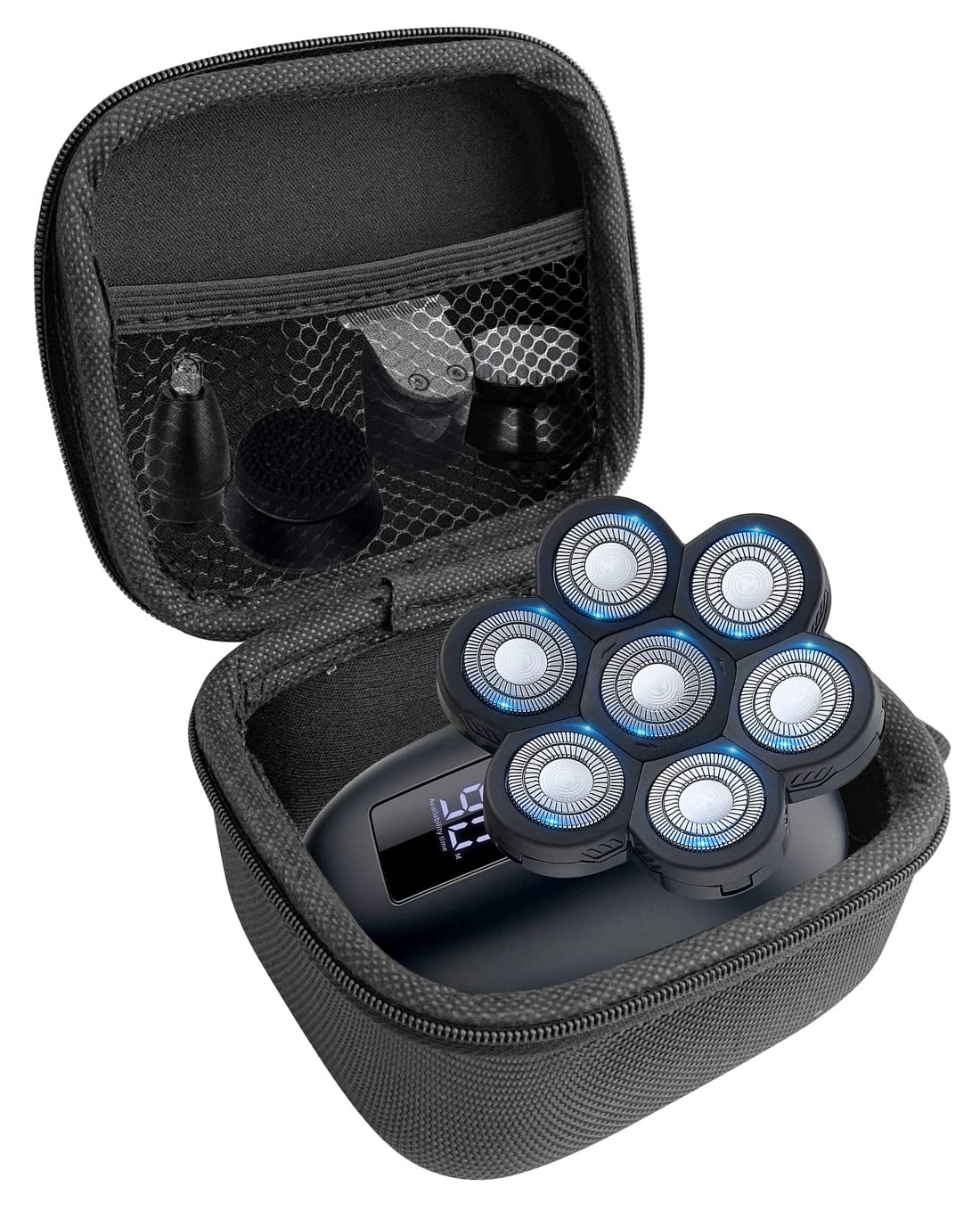 Premium Hard Travel Case for UPTARD Electric Head Shavers - Waterproof & Shockproof Storage for Barber Clippers, Home Use & Travel Accessories